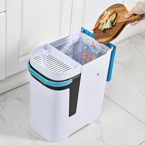 가정용 다층 주방 쓰레기통 플라스틱 스탠딩 구조 이중 쓰레기통 물 여과 기능 포함 - Product Image 3