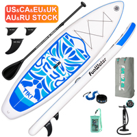 FUNWATER Dropshipping OEM Planche de paddle gonflable rose 10'6\" Stand Up Paddle Board Paddleboard Soft Surfboard Waterplay Surfing