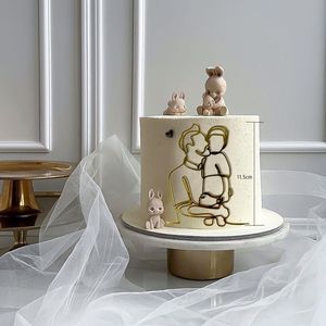 Décorations de gâteaux réutilisables en acrylique pour la Fête des Pères, thème <span class=keywords><strong>Papa</strong></span>, pour la remise des diplômes et les décorations de cupcakes pour enfants - Vente en gros - Product Image 6
