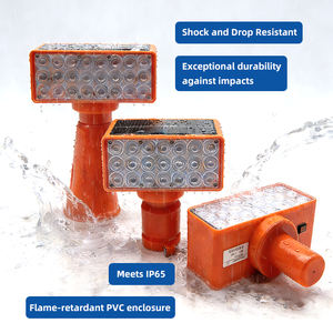 Feux <span class=keywords><strong>de</strong></span> signalisation routière rouges et bleus, feux <span class=keywords><strong>de</strong></span> circulation LED, feux clignotants solaires - Product Image 5