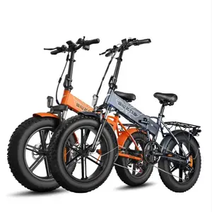 Hot selling 20inch fat tire folding 48v 750W Powerful Motor 7Speeds electric Bicycle 45KM/H Mountain Snow electric city bike men