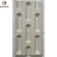 Haute qualité 50*50cm blanc carré PVC miroir panneau moderne géométrique 3D étanche à l'humidité 50*50cm blanc carré PVC miroir panneau
