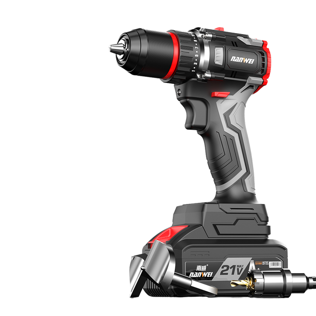 High-Power Brushless Cordless Drill 10mm Industrial-Grade Rechargeable Variable Speed OEM 5.0AH Battery Electric Screwdriver