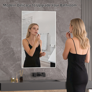 <span class=keywords><strong>Espejo</strong></span> de Baño sin Marco, <span class=keywords><strong>Espejo</strong></span> Plateado sin Cobre HD con Bordes Pulidos de Seguridad, <span class=keywords><strong>Espejo</strong></span> de Vanidad para Montar en la Pared - Product Image 3