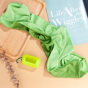 ผ้าเช็ดตัวซิลิโคนทำความเย็น 30x90 ซม. ผ้าเช็ดตัวกีฬาแห้งเร็วแบบพกพาสำหรับออกกำลังกาย - Product Image 4