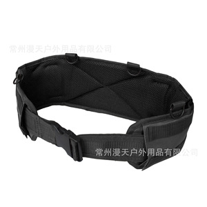 Ceinture tactique 48x17x6cm noire imperméable pour sports de plein air, style militaire, adulte unisexe - Product Image 1