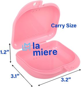 Estuche para Retenedores y Dentaduras Postizas de Polipropileno LA MIERE, Caja Delgada para Alineadores Dentales y Ortodoncia, Hecho en China, Aqual - Product Image 5