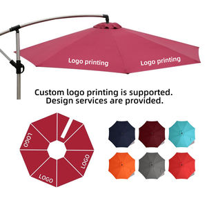 Sombrilla de <span class=keywords><strong>Patio</strong></span> Desplazada de <span class=keywords><strong>10</strong></span> pies con Inclinación Ajustable, Sombrilla de <span class=keywords><strong>Patio</strong></span> Impermeable en Cantilever para Jardín Exterior - Product Image 2