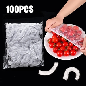<span class=keywords><strong>Film</strong></span> alimentaire jetable en PE HDPE LDPE de qualité alimentaire <span class=keywords><strong>pour</strong></span> la conservation des aliments cuisinés, boîte à lunch, 100 pièces - Product Image 2