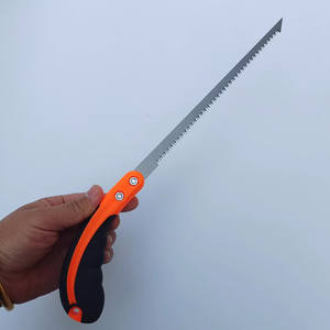 Sierra de mano Phoenix Tail, hoja recta de acero inoxidable, mango azul y naranja, para árboles frutales, carpintería y uso en jardín - Product Image 5