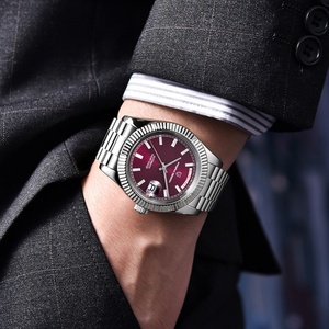 Montre mécanique pour homme PAGANI Design DD40 2025 en acier inoxydable, or rose, automatique, luxe, verre saphir AR, cadeau - Product Image 6