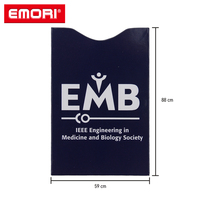 Cartera con logotipo personalizado, minimalista, antiescaneo, RFID, bloqueo, impresión a todo color, duradera, resistente al agua y al desgarro, tarjetero