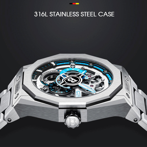 Mechanical Watch for Men, King Speed Series <strong>Automatic</strong> <strong>Chronograph</strong> With 316L Steel Case and Anti Glare Sapphire - Product Image 3