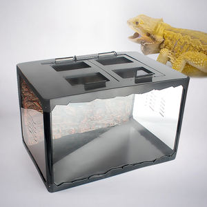 Pliable Reptile Acrylique Terrarium Verre <span class=keywords><strong>Vivarium</strong></span> pour Reptile Insecte Araignées Lézard Grenouille <span class=keywords><strong>Tortue</strong></span> Alimentation - Product Image 3