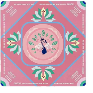 Tapete de Mahjong Rosa <span class=keywords><strong>al</strong></span> por Mayor con Goma Antideslizante y Reductora de Ruido, Plegable, Apto para Juegos de Mesa de Mahjong y Póker - Product Image 2