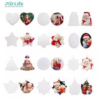 Ornements de Noël en céramique à sublimation PYD Life 2026, décorations suspendues à transfert thermique, cadeaux personnalisés en gros