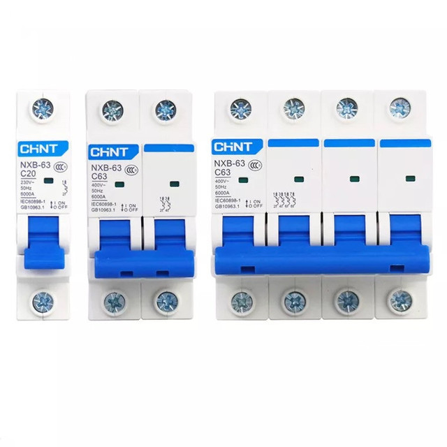 Hot Sale CHNT NXB-63 Series MCB 1A 2A 3A 4A 6A 10A 16A 20A 25A 32A 40A 50A 63A Miniature Circuit Breaker