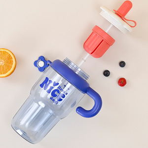 Large Capacity Ice Cold Water Bottle 1680ml With Straw And Handle For Travel Bpa Free Plastic Drinkware - Product Image 4