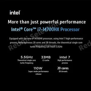 แล็ปท็อปเกมมิ่งระดับไฮเอนด์ Legion Y7000P Esports ปี 2025 รุ่น I7-14700HX แรม 16GB ความจุ 1TB การ์ดจอ RTX5060 หน้าจอ 16 นิ้ว 240Hz คอมพิวเตอร์พีซีสำหรับอีสปอร์ต - Product Image 2