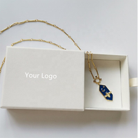 Bracelet personnalisé en papier, boîte d'emballage de bijoux, emballage de bijoux, collier, boîte de cadeau de bijoux avec logo