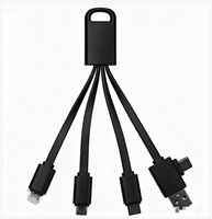 Kabel Pengisi Daya USB Tipe C 2 in 3 dengan Lampu Berpendar dan Logo Custom, Hadiah Promosi dengan Cetak Logo Sesuai Pesanan