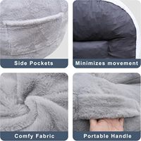 Canapé pouf moderne à un siège en tissu mousse haute résilience avec accoudoir tufté Remplissage doux Support dorsal Conception compressible
