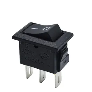 Acele mallar on-off mikro rocker anahtarı KCD11 3 pin iki pozisyon anahtarı