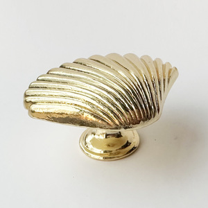 Tiradores y pomos de zinc con diseño de concha marina, duraderos, para cajones, armarios de cocina y muebles - Product Image 2
