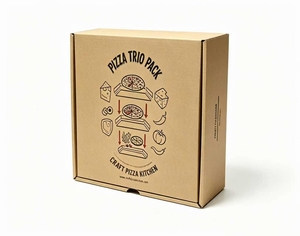 Caja <span class=keywords><strong>de</strong></span> Transporte para <span class=keywords><strong>Pizza</strong></span> Personalizada con Eslogan, Resistente al Aceite, Corrugada, con Impresión <span class=keywords><strong>de</strong></span> URL, para Entrega <span class=keywords><strong>de</strong></span> Comida Rápida - Product Image 2