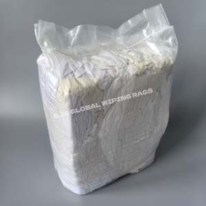 Paños de Limpieza Industriales de Felpa Blanca 100% Algodón, Solución Económica para Necesidades de Limpieza - Product Image 1