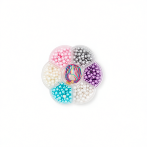 ILAN <b>Bead</b> <b>Set</b> 10x10cm Multicolor Pearl <b>Beads</b> for Jewelry Making - Product Image 2