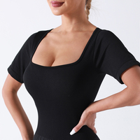 Combinaison de yoga pour femme, coupe large, effet ventre plat, bretelles spaghetti, écologique, respirante, extensible dans les quatre sens, pour le sport adulte