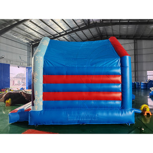 Castillo Inflable Personalizado con Logotipo, Color Azul, para Niños Pequeños, Casa de Brinco Inflable, Castillo Inflable Comercial - Product Image 3