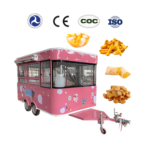 2024 gerobak makanan seluler es krim diakui Ce Trailer makanan seluler dilengkapi penuh Trailer Makanan Cepat seluler - Product Image 5