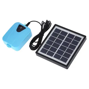 Pompe à Air solaire 5 l/2l/min, oxygenateur, réservoir de poisson, pompe à oxygène, chargeur USB, aérateur d'étang avec 1 pierre à Air