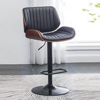 Tabouret de bar en similicuir ALINUNU à prix de gros pour bar à domicile et îlot de cuisine, hauteur réglable, pivotant