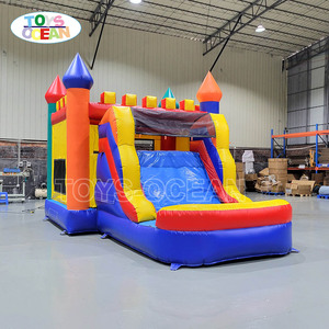 Thương mại phổ biến trẻ em bơm hơi nhà trượt kết hợp lâu đài bouncy và trượt nước dễ dàng để thiết lập - Product Image 3