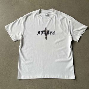 Expédition en 7 jours en stock Fabricants de vêtements Impression personnalisée lourde 350gsm 100% coton T-shirt vierge surdimensionné pour hommes - Product Image 2