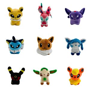 Set di 9 Stili di Peluche Volpe in Evoluzione, Bambole Morbide Chibi Evelyn, Collezione per Fan - Product Image 1