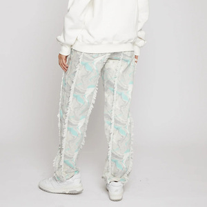 Pantalones vaqueros de señora Fabricante de pantalones vaqueros holgados personalizados para mujer Venta al por mayor de vaqueros pesados Famme - Product Image 5