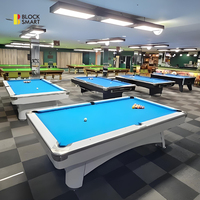 Meilleures ventes - Table de billard professionnelle en ardoise - Table de billard américain - Table de billard à 9 boules avec bords en caoutchouc de haute qualité