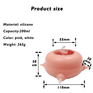Lebensmittelechter Silikon-Wunder-Nippel Haustier-Fütterer <span class=keywords><strong>4</strong></span> Nippel Neugeborene Baby-Kaninchen Kätzchen Welpen Blasen-Milch-Fütterungsschale - Product Image 3