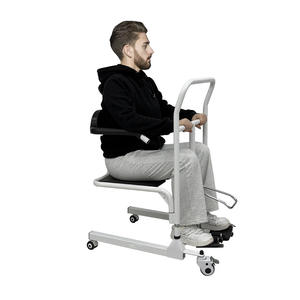 เครื่องย้ายผู้สูงอายุด้วยระบบไฮดรอลิก ปรับความสูงได้ ใช้ร่วมกับรถเข็นได้ โครงเหล็กสีขาว ความยาว 118 ซม. - Product Image 4