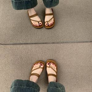 <span class=keywords><strong>Sandali</strong></span> piatti semplici e versatili da donna <span class=keywords><strong>per</strong></span> l'estate al <span class=keywords><strong>mare</strong></span>, alla moda, casual, con suola morbida e comodi - Product Image 4