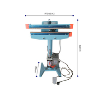 Manuel de vente chaude sacs de papier machine de thermoscellage, pied scellant impulsion machine de cachetage 450mm