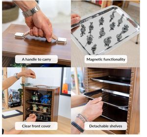 Étui de transport miniature personnalisé pour objets de collection, vitrine de rangement, figurines, modèle de figurine, boîte de transport pour figurines d'<span class=keywords><strong>action</strong></span> - Product Image 6