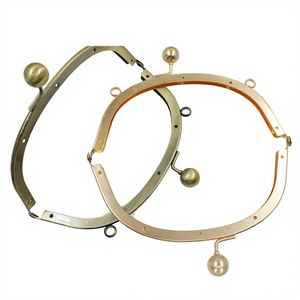 Nouveau Cadre de Sac à Main Thème Marin Meetee XP340 16.5cm*7.8cm, Surface Courbe Lisse, Ajustement Délicat, en Fer - Product Image 2