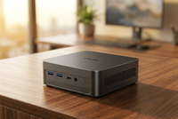 CHUWI MINI PC Windows 11 Pro Mini-ITX Horizontal Aluminium Alloy UniBox 304 Intel Wildcat Lake Core3 Port USB Depan