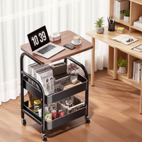 Chariot de rangement mobile moderne et simple pour la maison, avec plateau de table, idéal pour le thé et la maison, pour l'approvisionnement transfrontalier