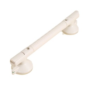 Poignée de sécurité antidérapante pour salle de bain, pour personnes âgées, fixation par ventouse sans perçage, design moderne et simple en plastique - Product Image 1